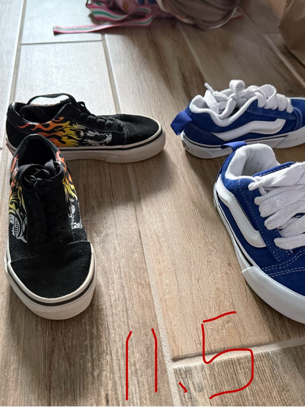 Lot of 2 pair of Vans size 11.5